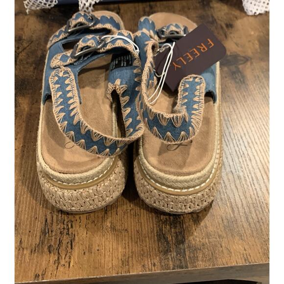 Freely Women's Raffia Platform Sandals, 10 - Picture 3 of 9